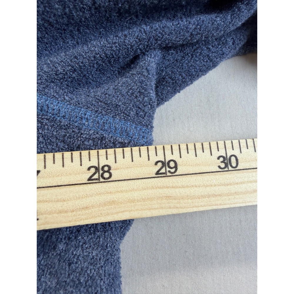 Eddie Bauer Pullover Mens 2XL Blue Quarter Zip Fleece Sweater Casual Heathered - Picture 6 of 8